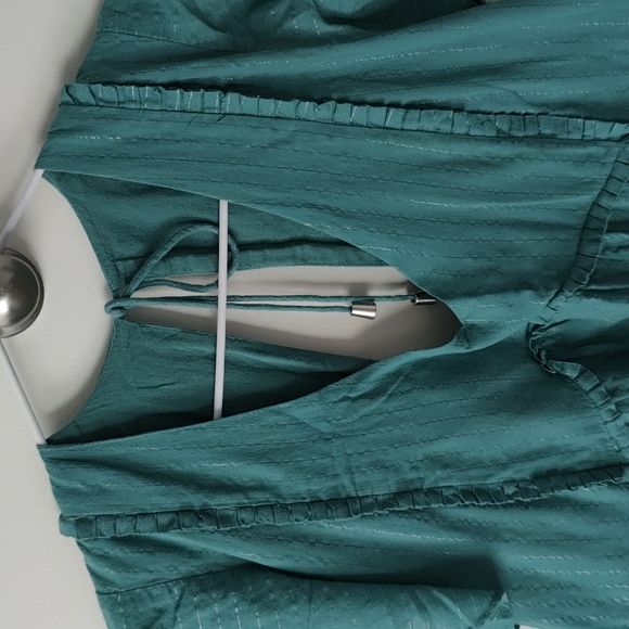 Green short dress - Picture 2 of 5